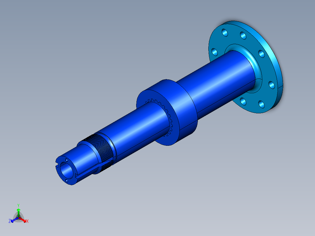 轴3D模型正等轴测图