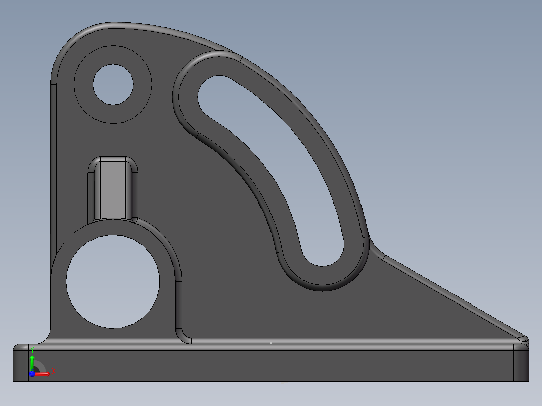 练习托架前视图