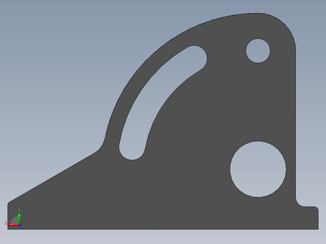 练习托架后视图