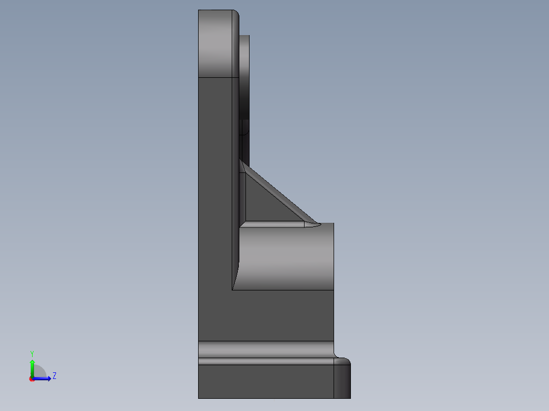 练习托架左视图