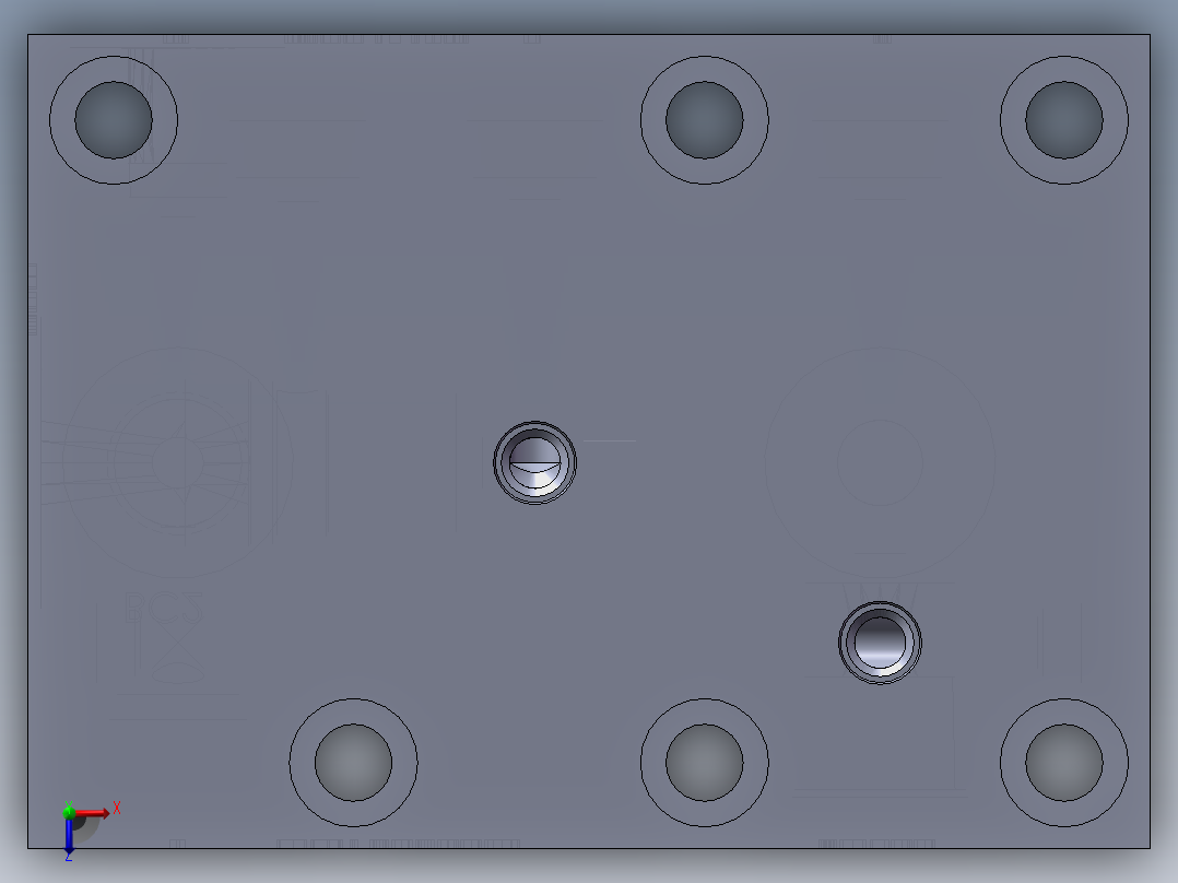 阀块SW2011俯视图