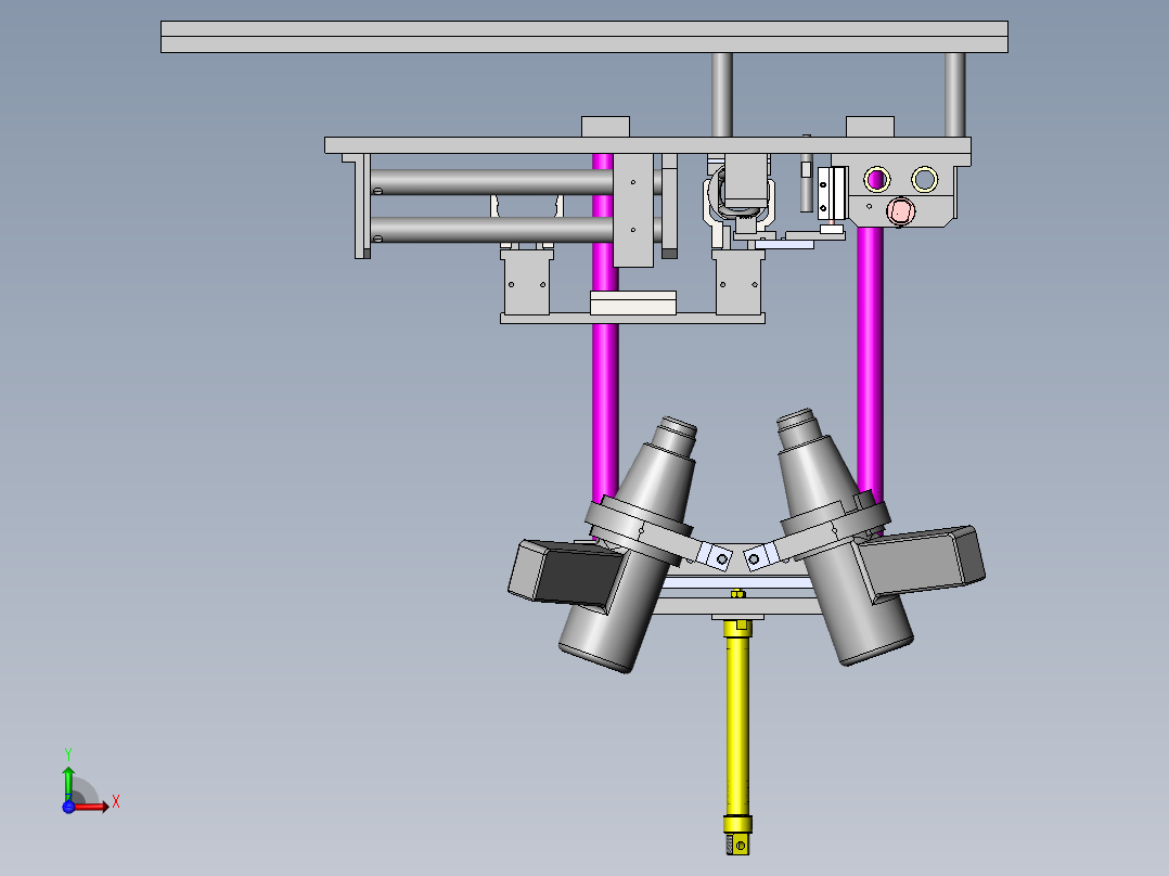 DC马达定子自动印字设备前视图