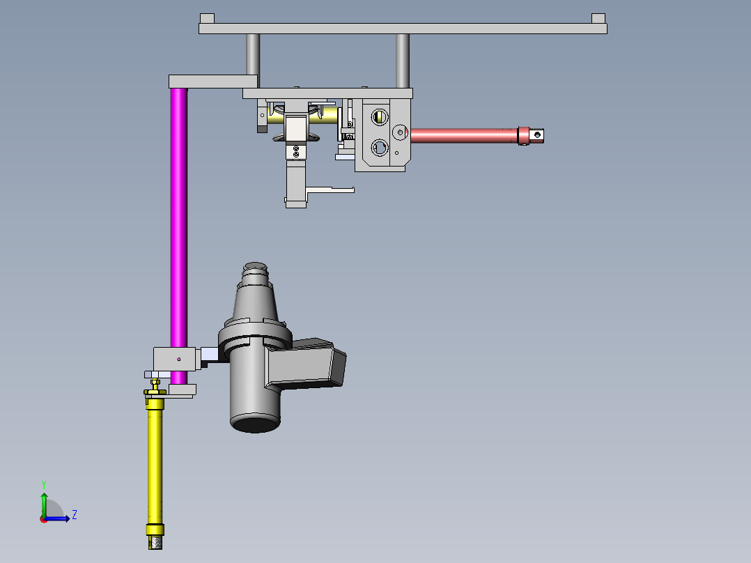 DC马达定子自动印字设备左视图