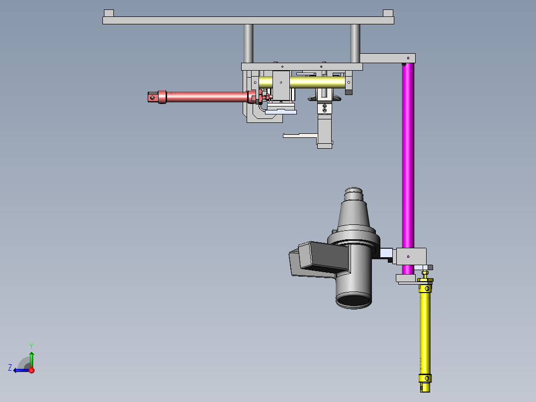 DC马达定子自动印字设备右视图