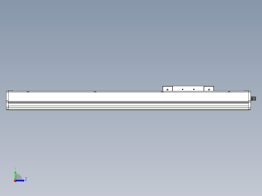 Toyo东佑达直线模组-ECH17-650-M-400W左视缩略图