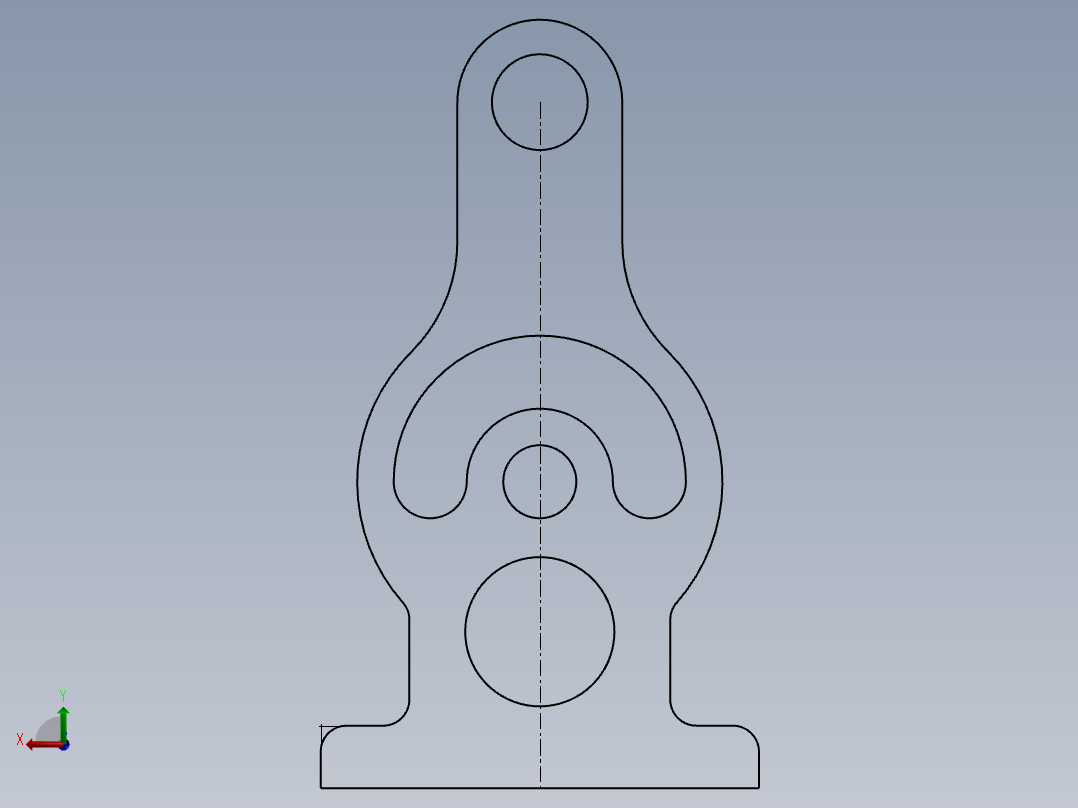 SW建模练习题-practice 8后视图