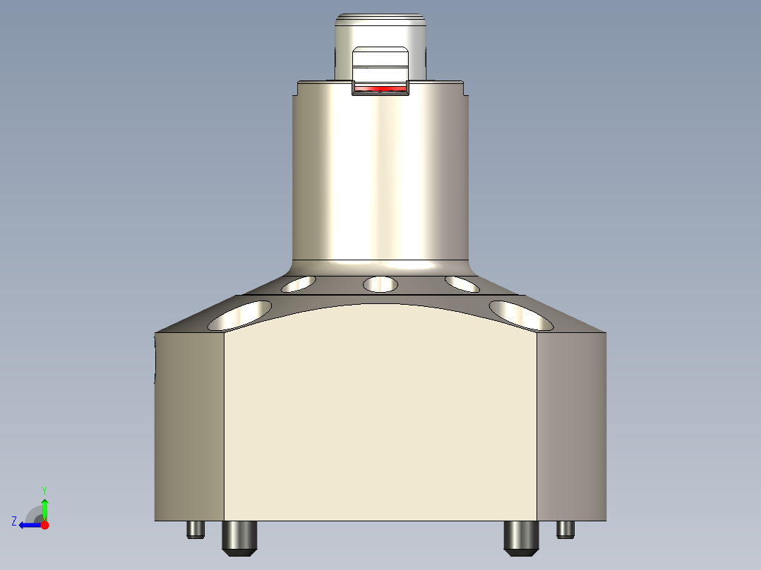 KOSMEKSFA3000-G0A-160-H75多系列多零件图纸模型多系列多零件图纸模型右视图