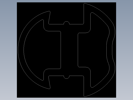 型材-BR 10 SLOT RUBBER SEALING STRIP 3842518492.DXF