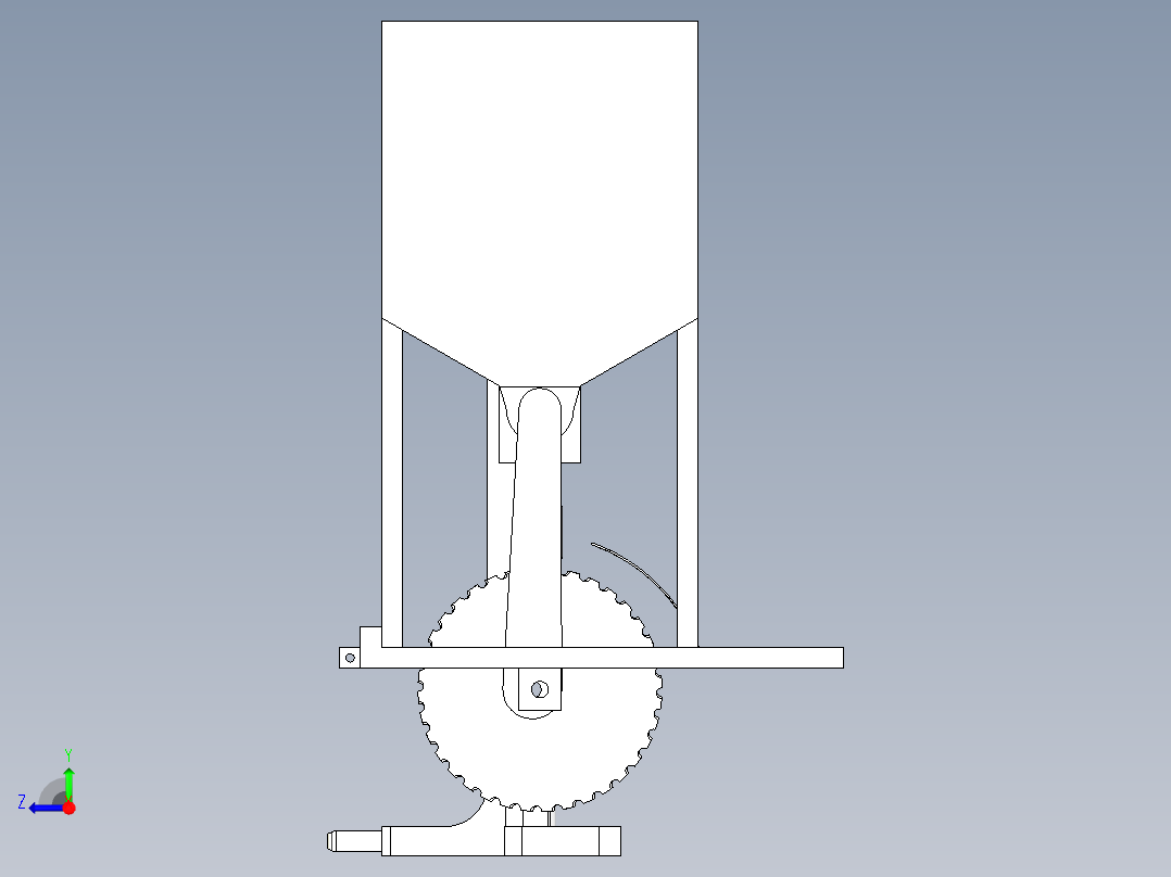 葡萄施肥机的结构设计含三维UG模型+说明书右视图