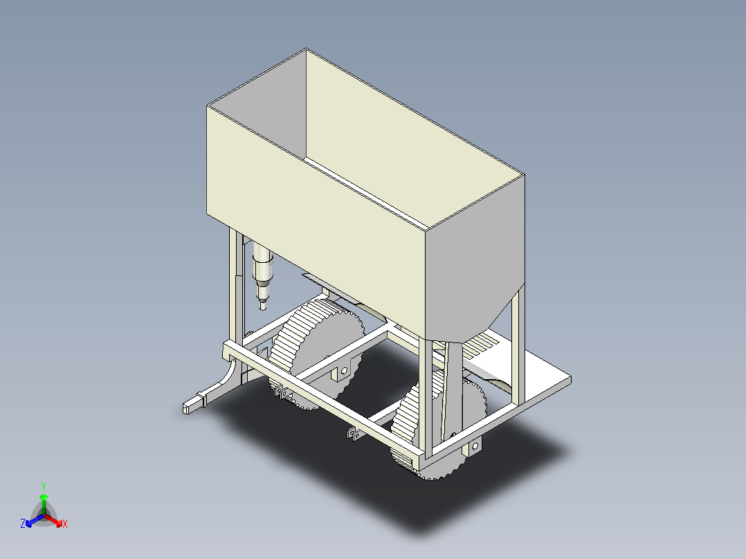 葡萄施肥机的结构设计含三维UG模型+说明书正等轴测图