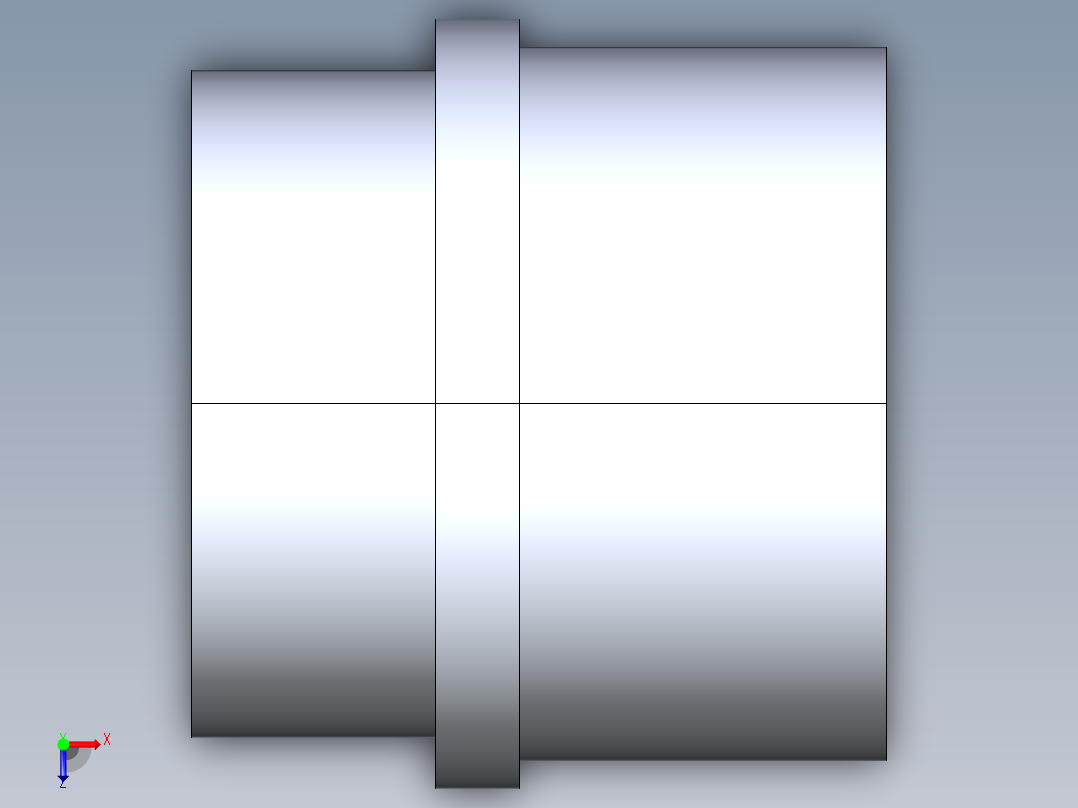 船舶管路系统S18_SeaDrainPLUS_ReducerBushing-SxS_37E187530_2x1-1-2in Sea Drain Plus - Reducing Bushing - SxS俯视图