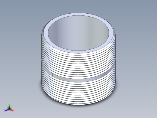 聚氯乙烯配件33-Sch80_Nipple_MPTxMPT_861-340_3in x 3in正等轴测缩略图