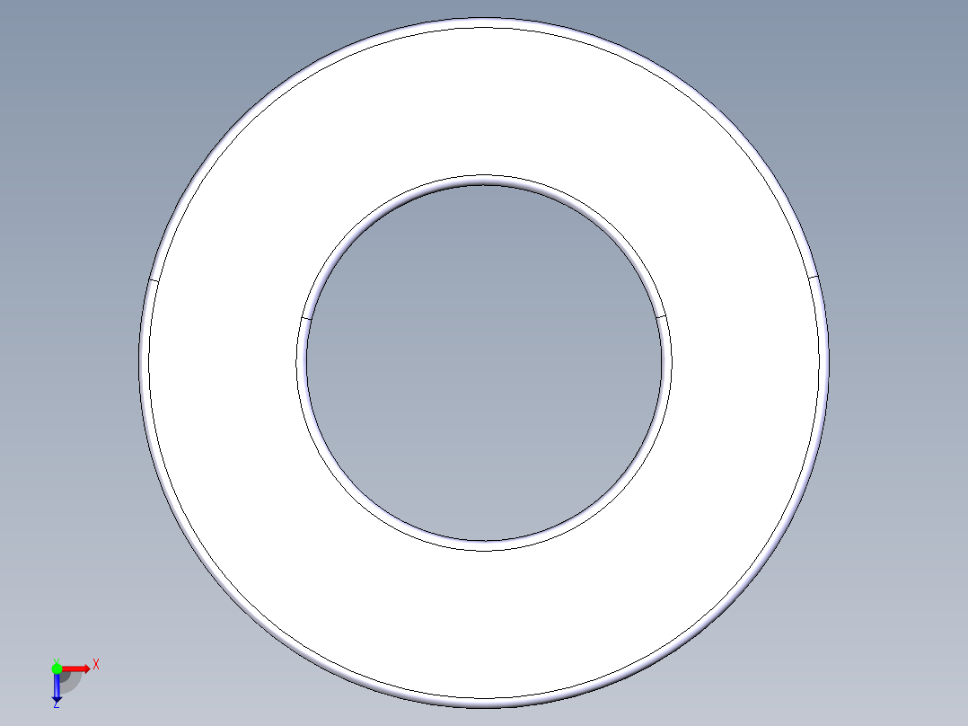 平面推力球轴承51307俯视图