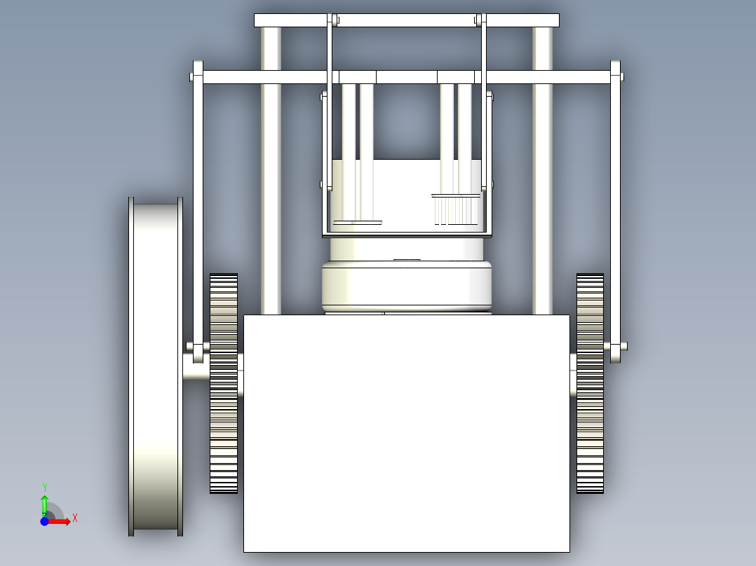 小型蜂窝煤制作机前视图