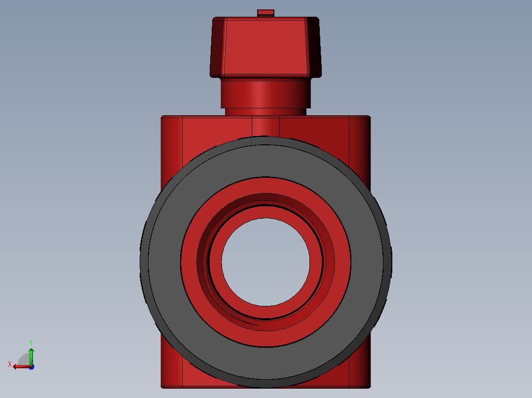 PVC管件-1in_BallValve后视图