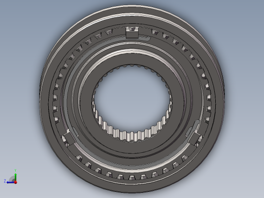 汽车变速箱3456档同步器总成右视缩略图
