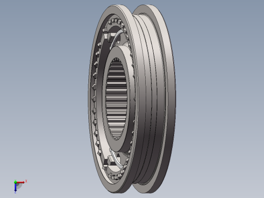 汽车变速箱3456档同步器总成俯视缩略图