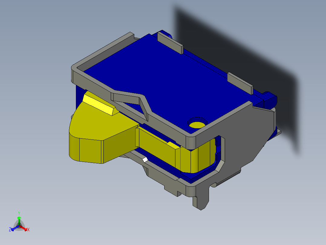 12N型探测器开关正等轴测图