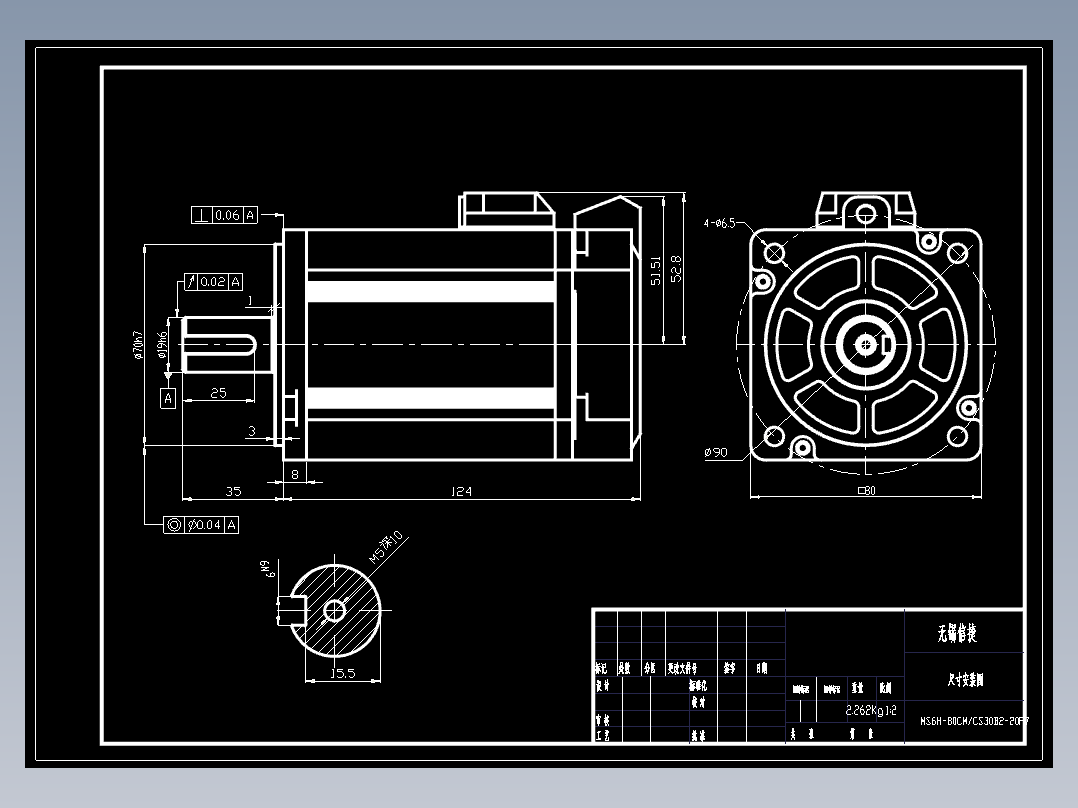 电机MS6H-80CS(M)30B2-20P7.DWG