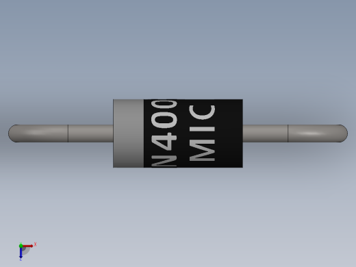 电容器 二极管 电阻器-Rectifier Diode 1N4002俯视缩略图