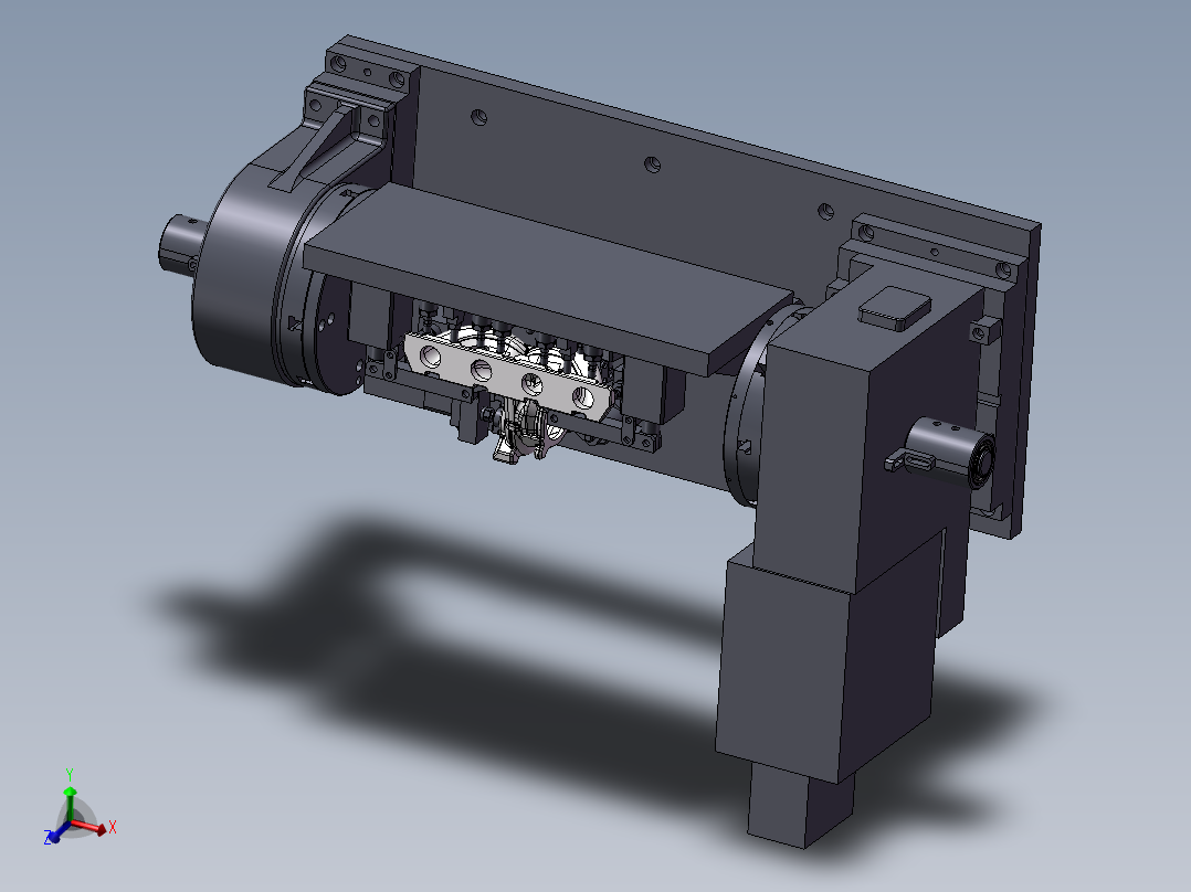 发动机排气歧管精密液压工装夹具