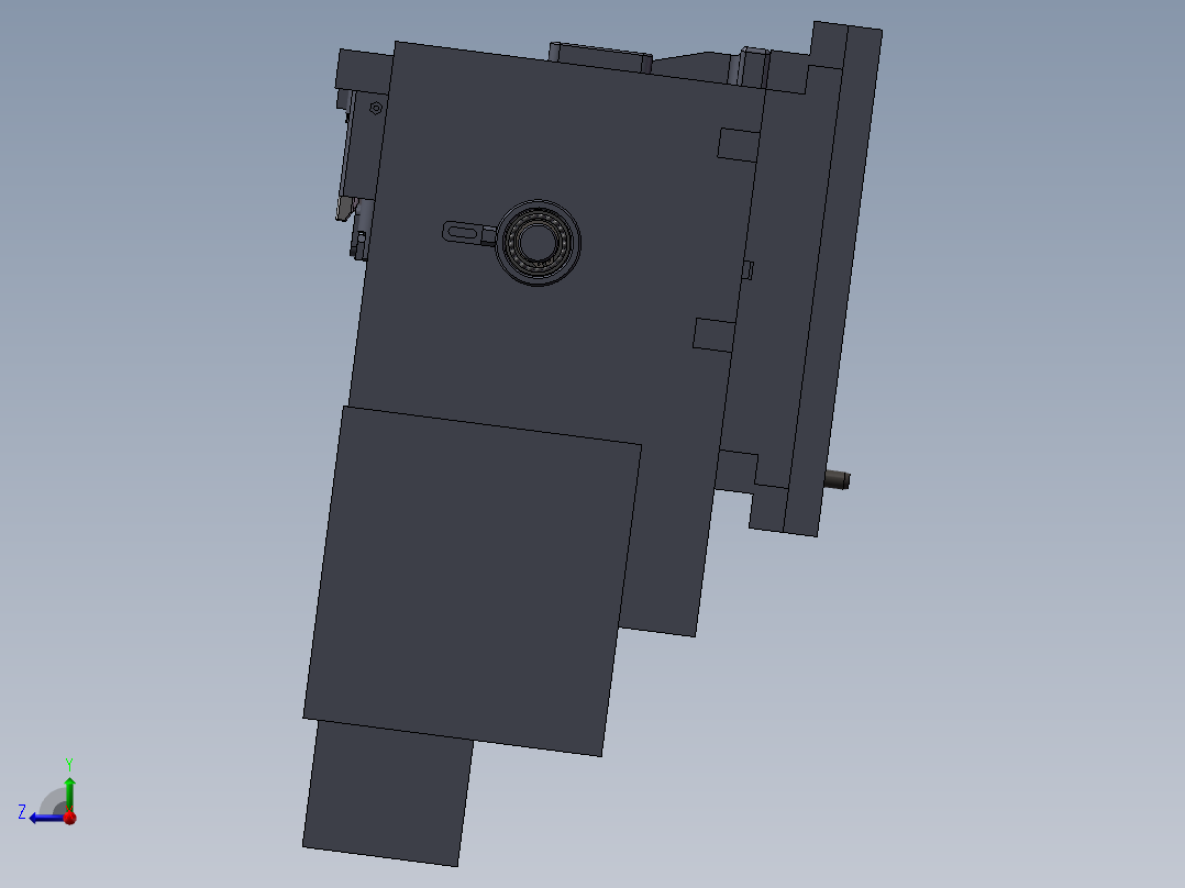 发动机排气歧管精密液压工装夹具右视图