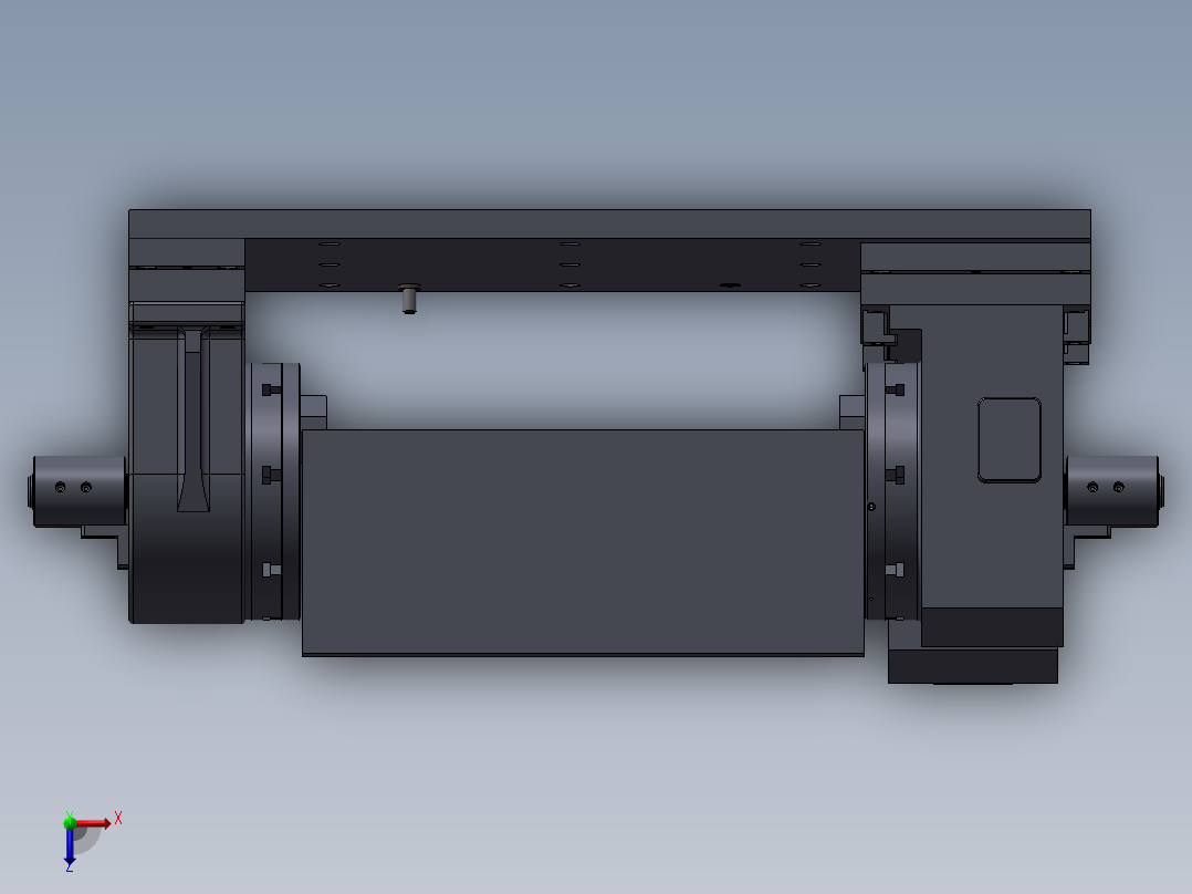 发动机排气歧管精密液压工装夹具俯视图