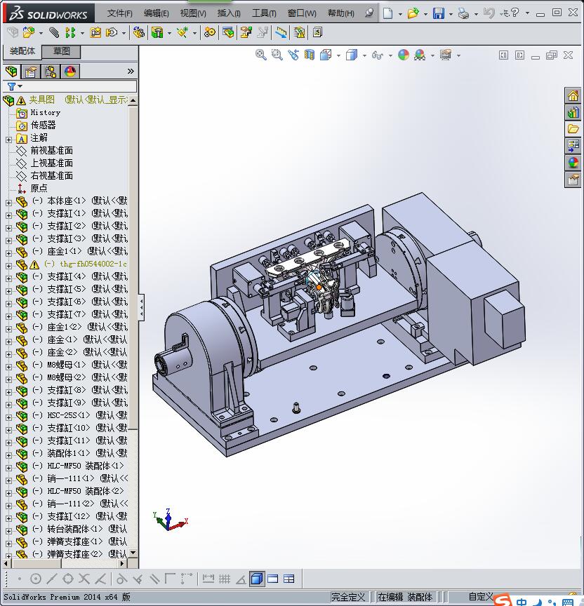发动机排气歧管精密液压工装夹具