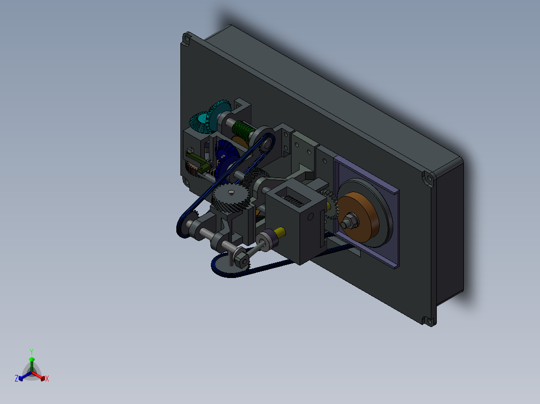 插齿机正等轴测图