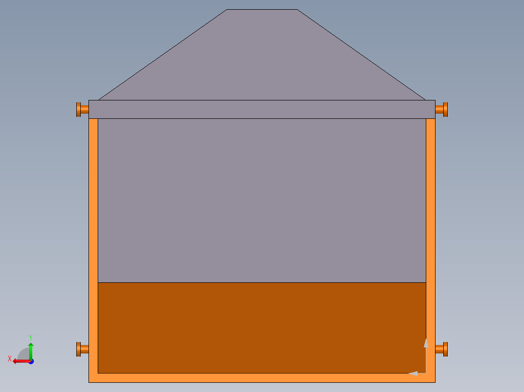 垃圾收集站后视图