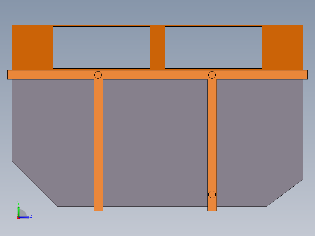 垃圾收集站左视图