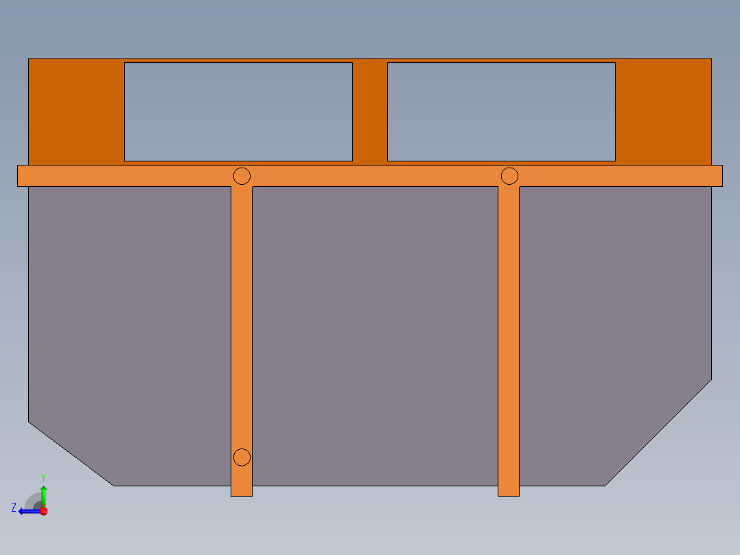 垃圾收集站右视图