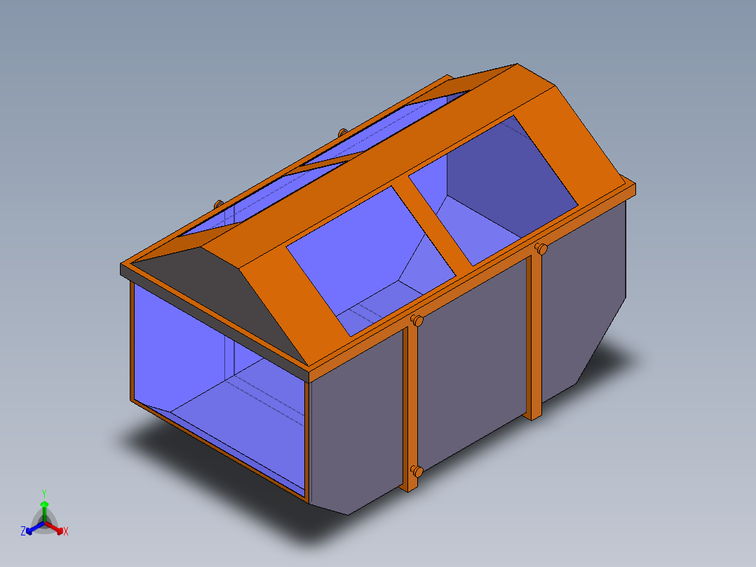 垃圾收集站正等轴测图