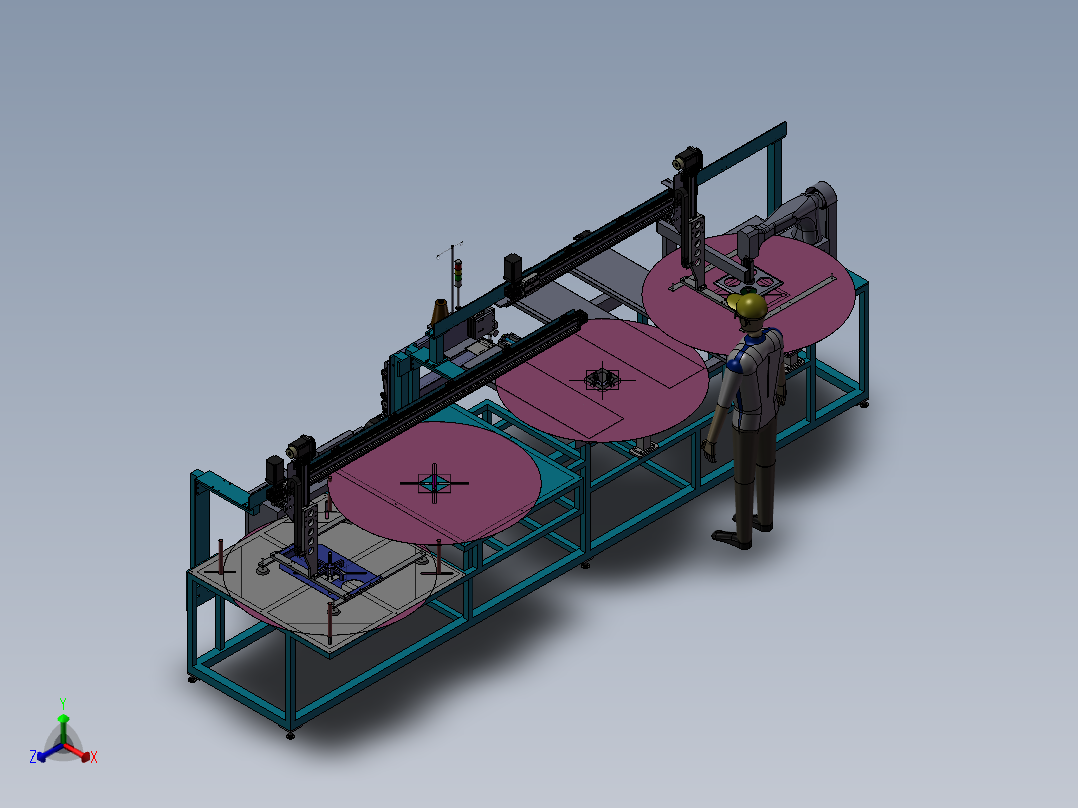 自动缝纫机sw21正等轴测图