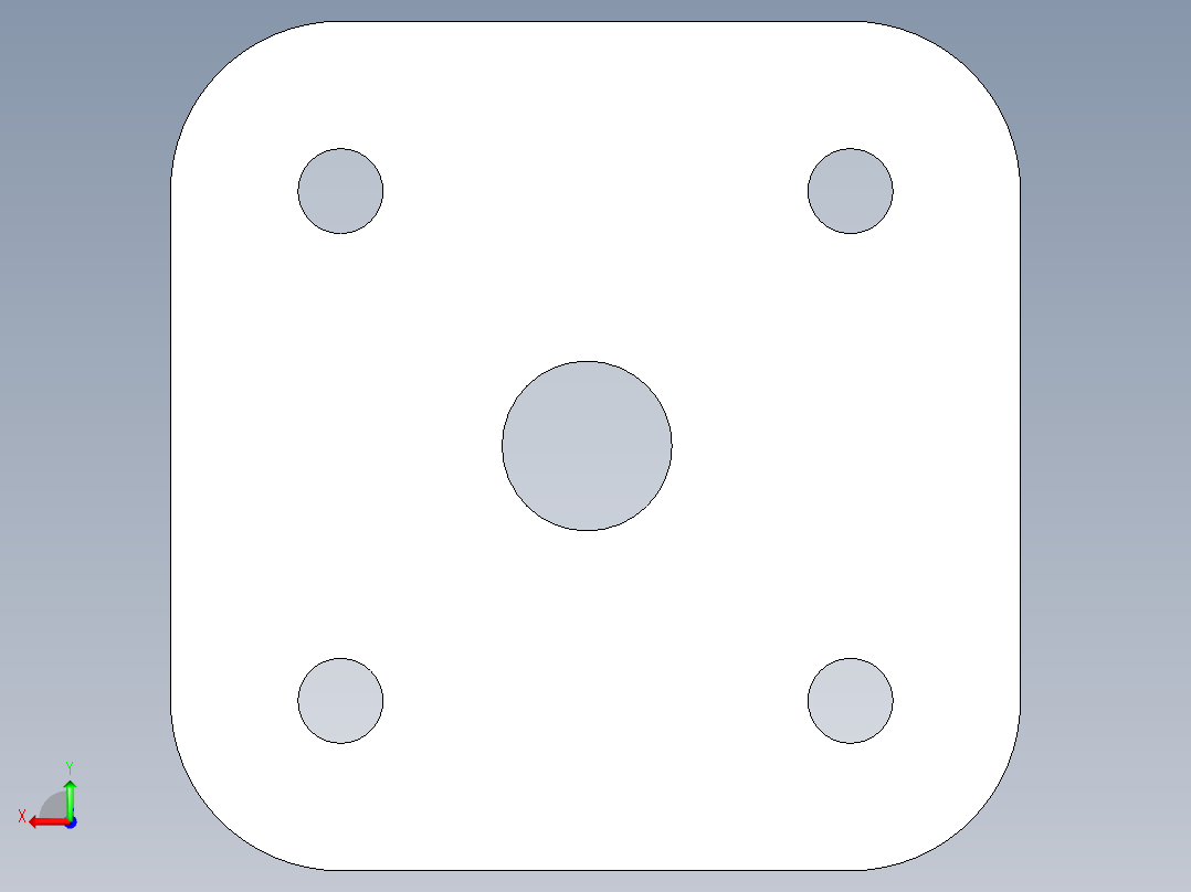 机械零件孔加工UG程序编程刀路后视图