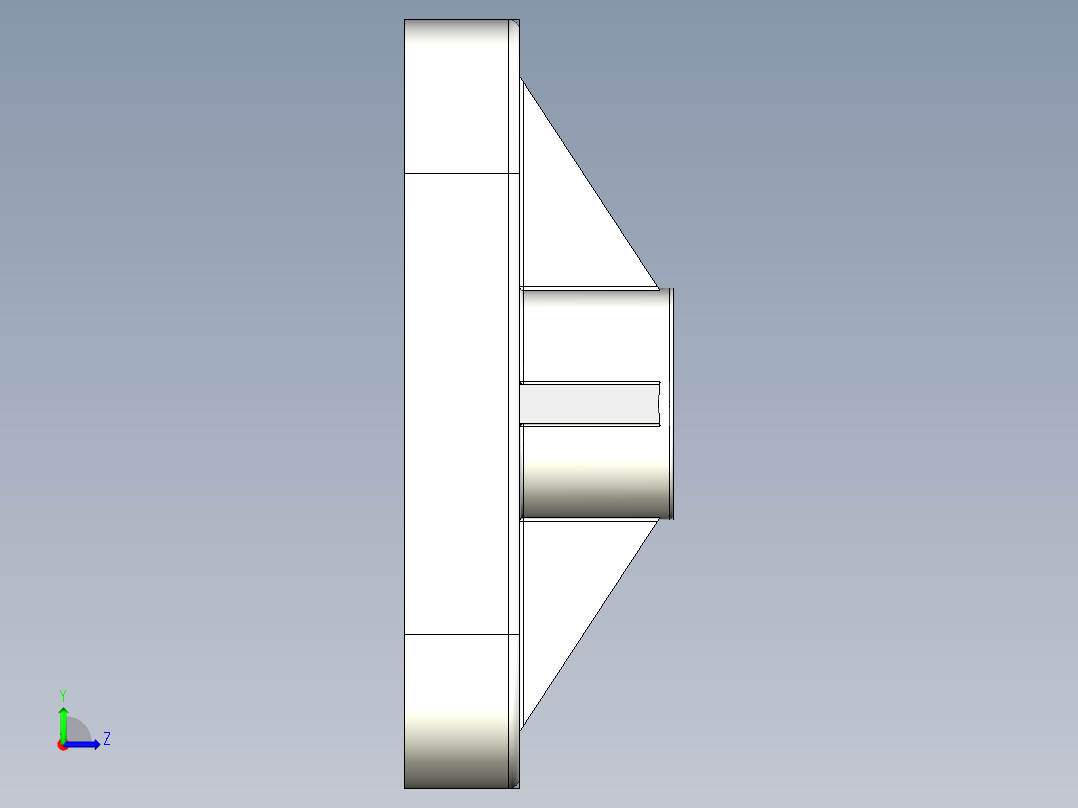 机械零件孔加工UG程序编程刀路左视图