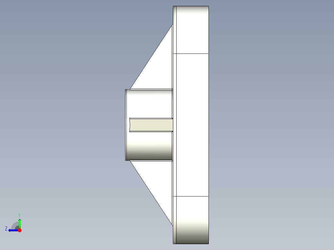 机械零件孔加工UG程序编程刀路右视图