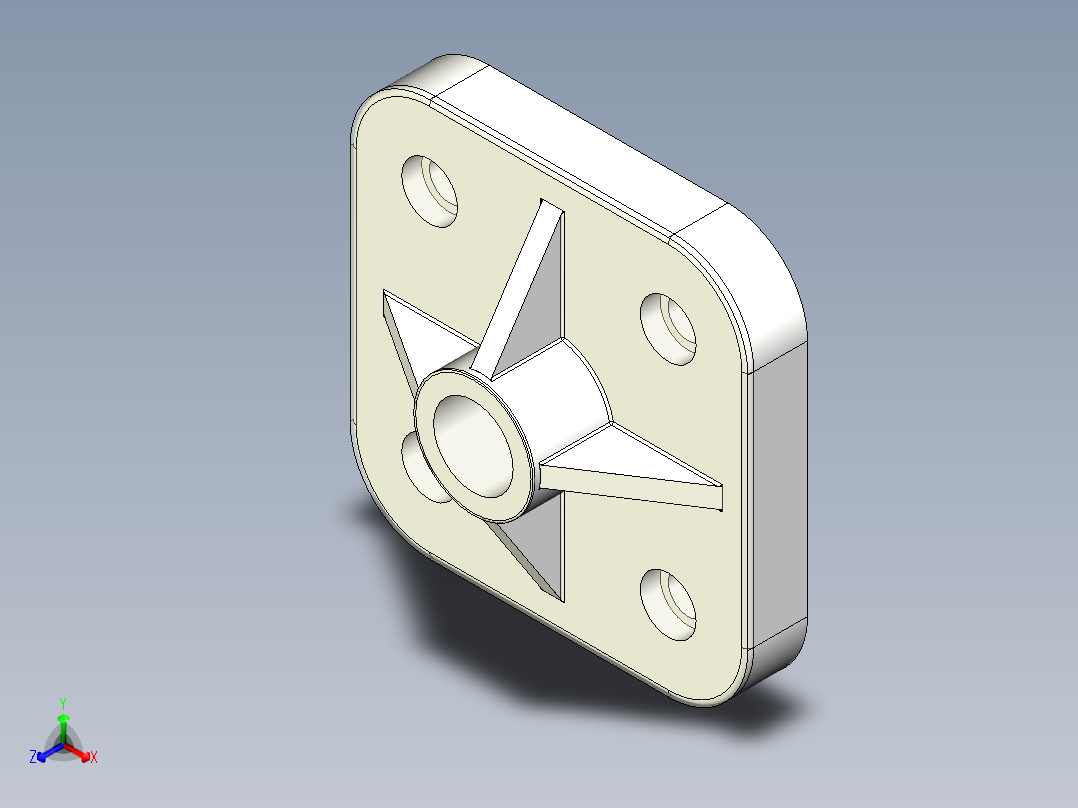 机械零件孔加工UG程序编程刀路正等轴测图