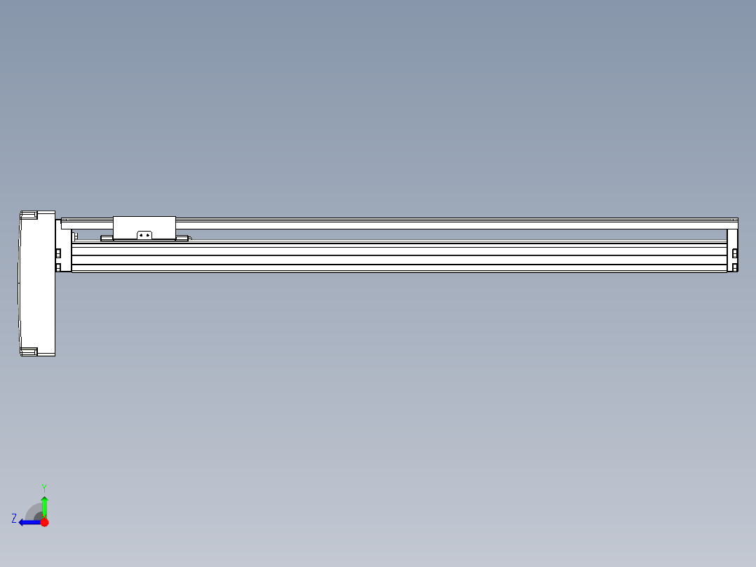 TPA-KNR-86E-1610C-L650A1-MP-BJ57-N3线性模块铝制底座右视图