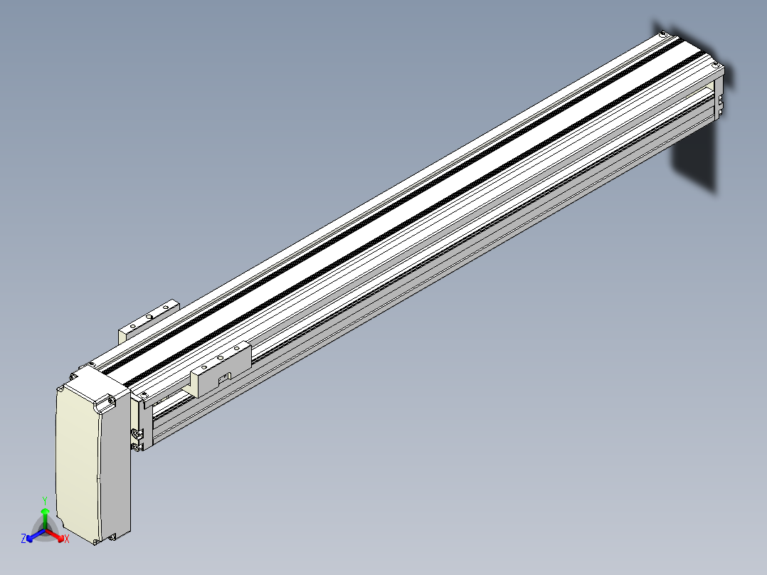 TPA-KNR-86E-1610C-L650A1-MP-BJ57-N3线性模块铝制底座正等轴测图