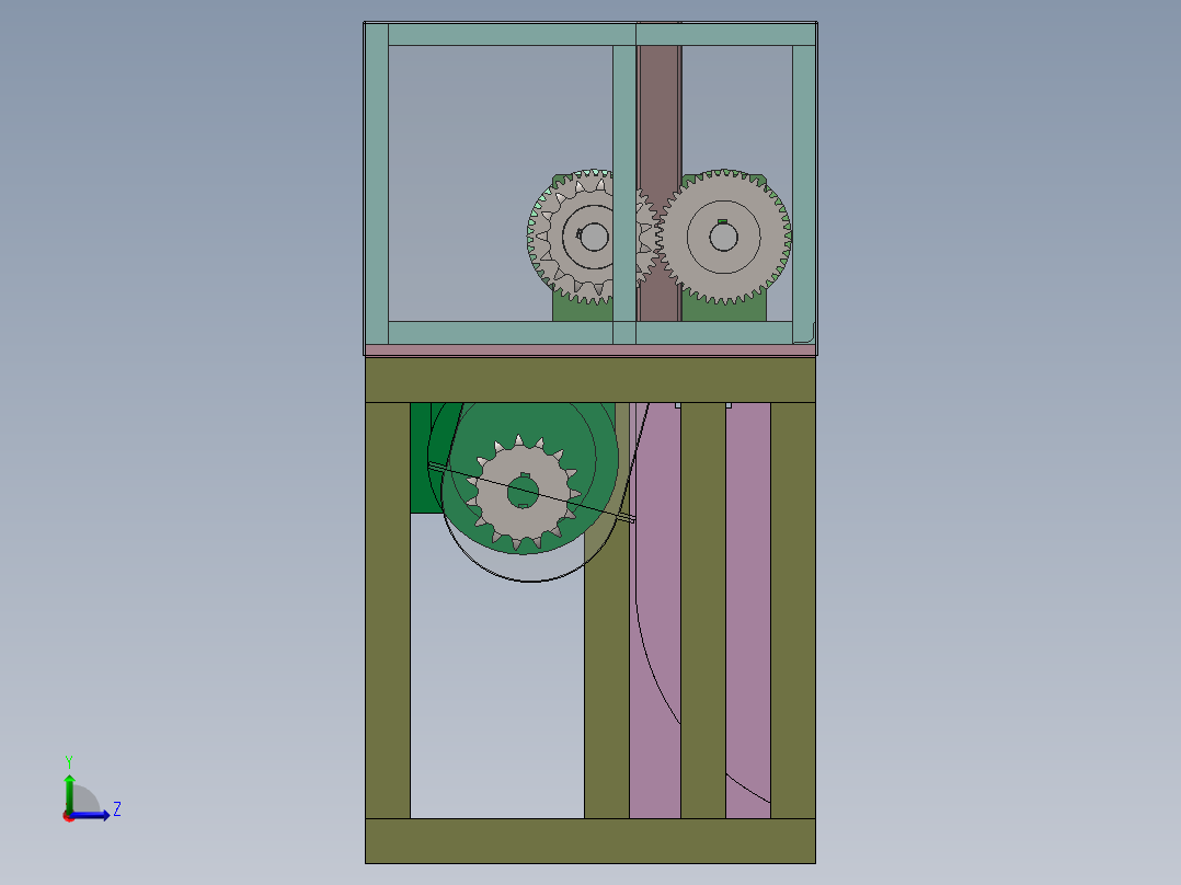 滚刀式裁切机sw18可编辑+cad左视图
