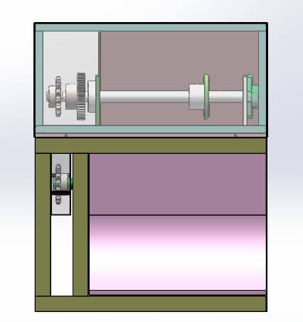 滚刀式裁切机sw18可编辑+cad
