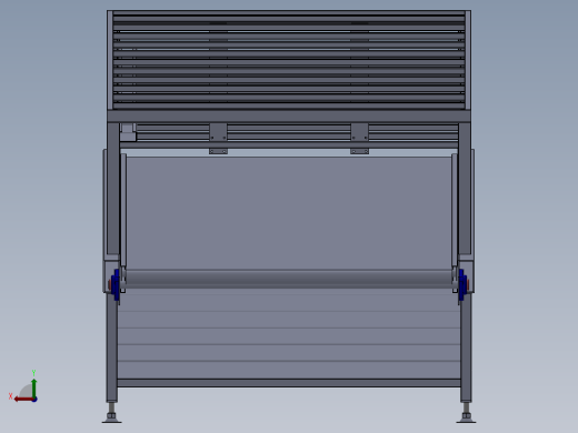 水稻收割机设备设计模型后视缩略图