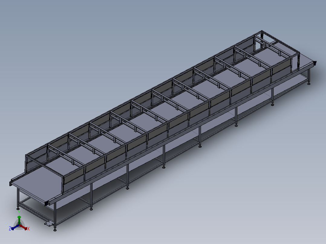 水稻收割机设备设计模型正等轴测图