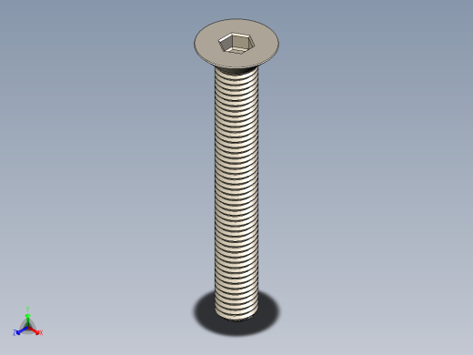 Screw_ISO_10642_M12x90_A2.STEP正等轴测缩略图