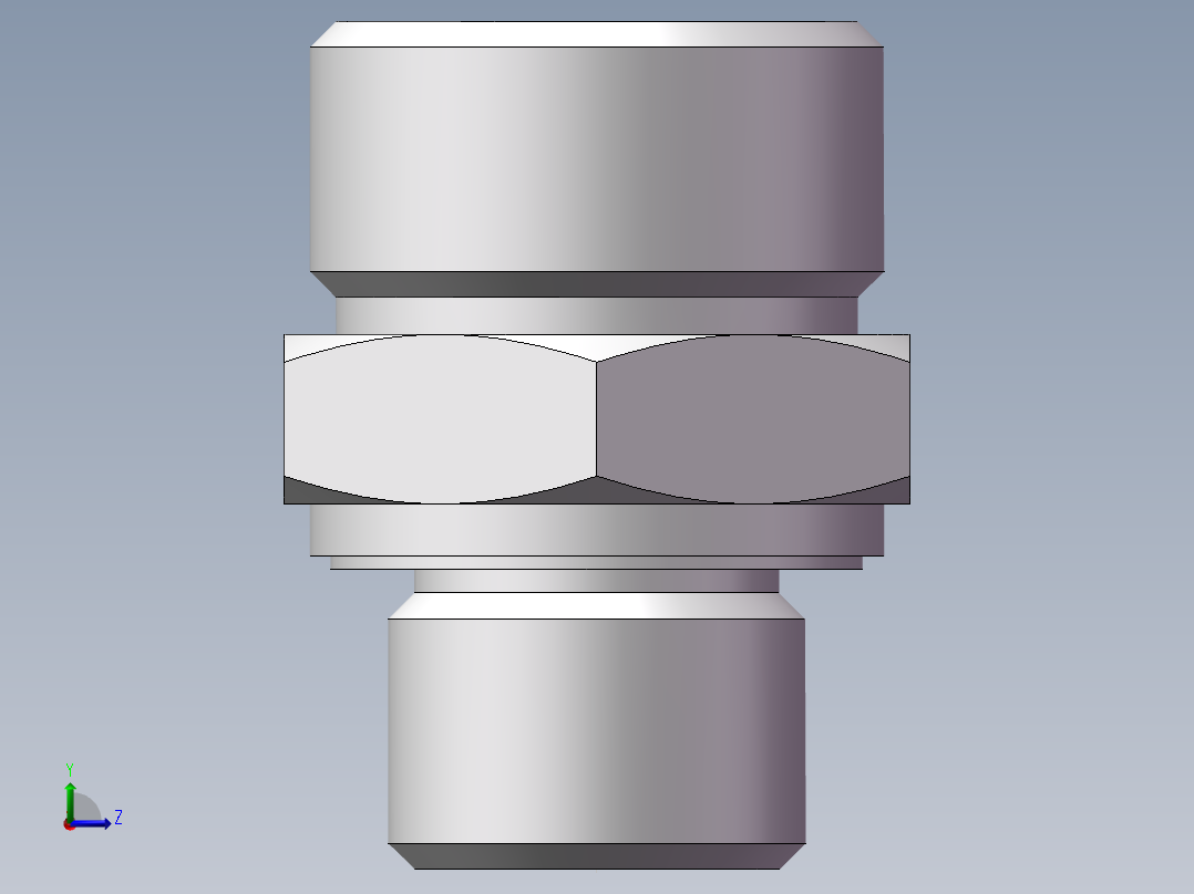 公制螺纹ED密封、1CM-22-16WD非标左视图