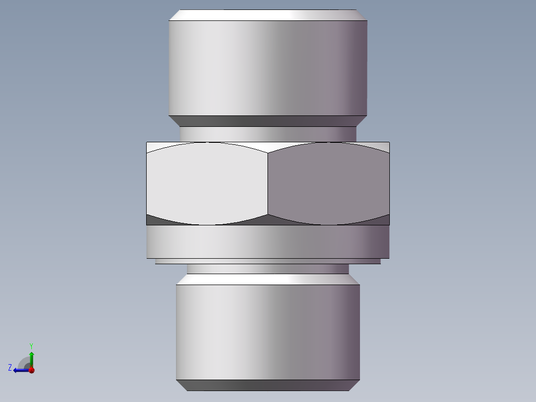 英制管螺纹ED密封、1DB-18-06WD右视图