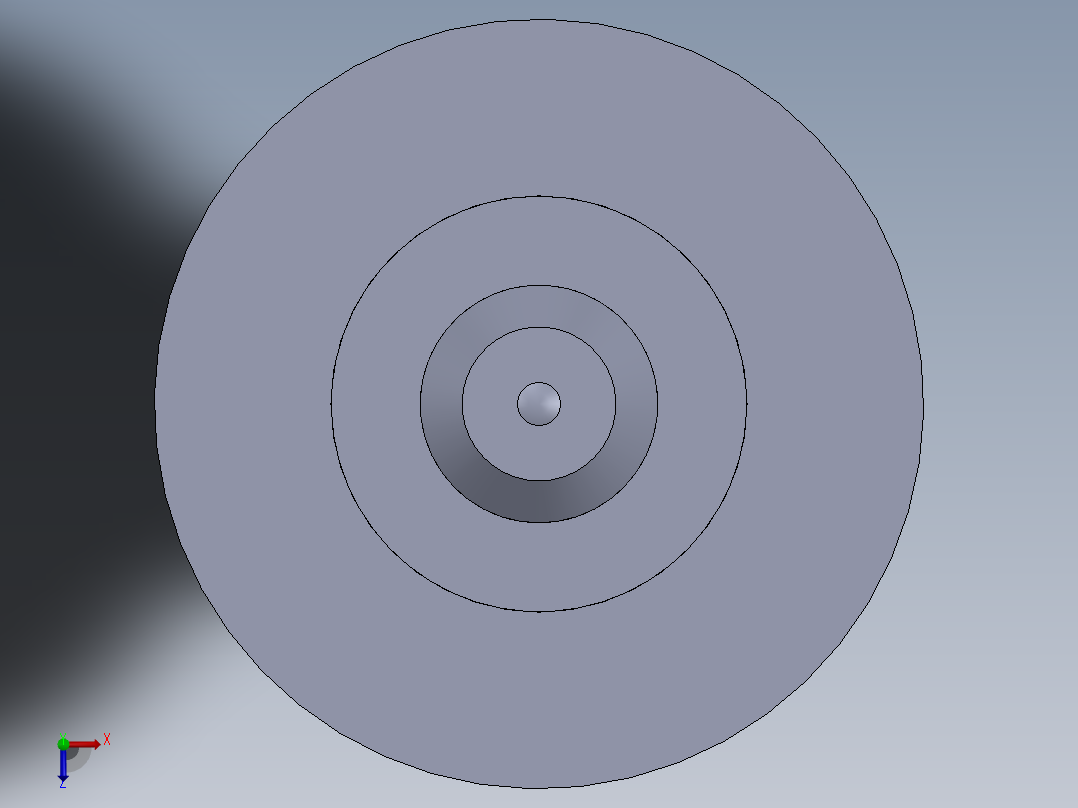 液压泵活塞零件俯视图