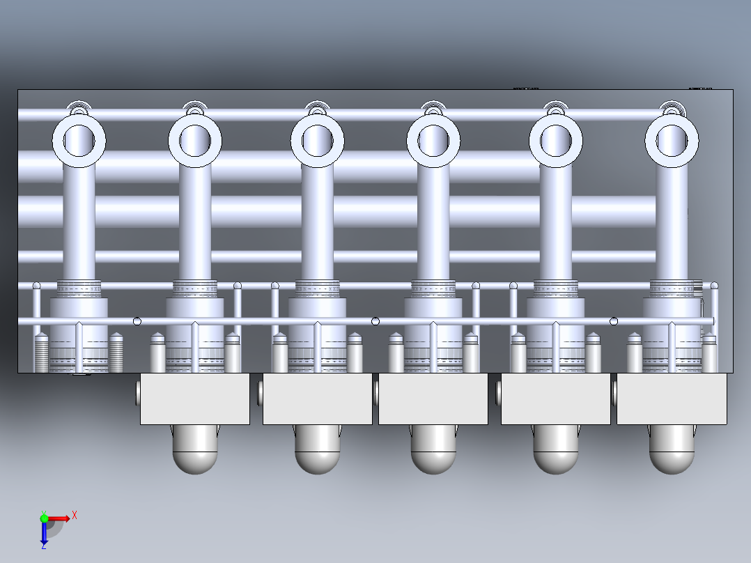 定制液压块俯视图