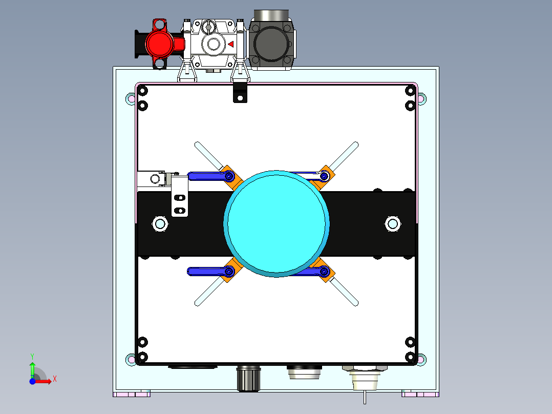 LC-200 锂电池极片压实成型机前视图